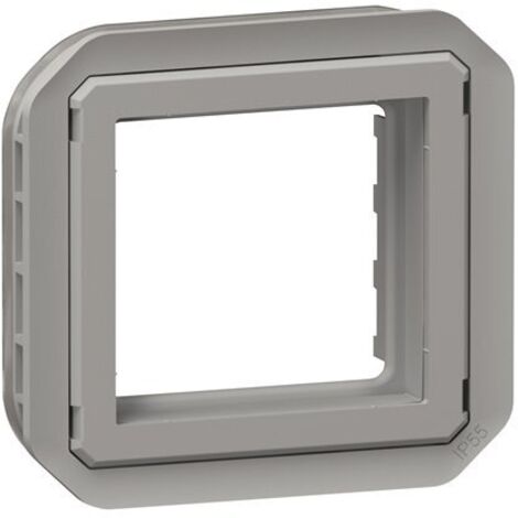 ADAPTADOR PLEXO IP20 PARA FUNCION MOSAICO - ACABADO GRIS SIN OBTURADOR LEGRAND PATA069582L
