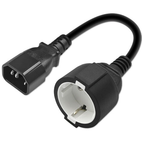 Adaptador Qoltec IEC 320 C14/ SCHUKO  0,15 millones