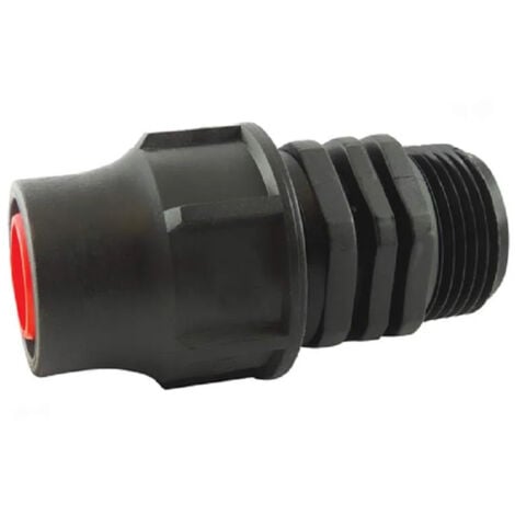 Adaptador rápido, macho 15x21 (1/2"), para manguera de goteo de 16 mm