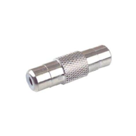Adaptador RCA Hembra-Hembra Recto Metalico