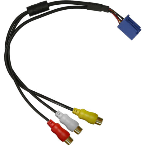 Adaptador RCA para coche, cable VTR azul de 6 pines, puerto A/V de repuesto para Toyota
