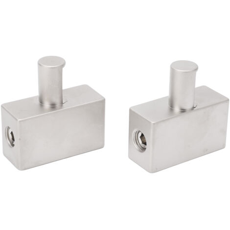 Adaptador reductor de entrada de amplificador doble 1/0 a 1/0 en aleación de aluminio niquelado - 2 piezas para audio de automóvil