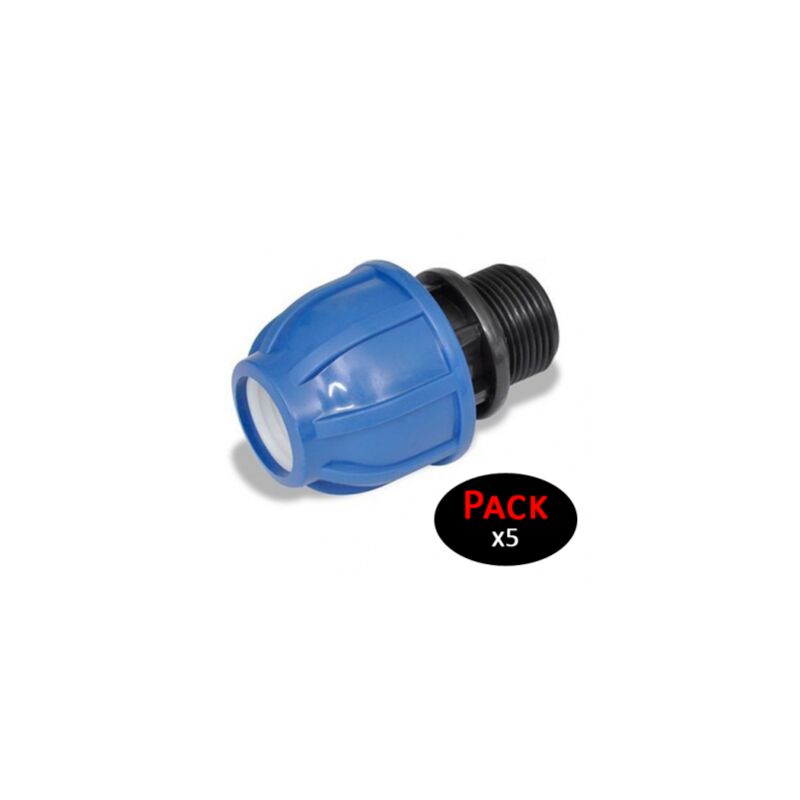 

Adaptador rosca macho 16bar 32mm conector de manguera de PE (Pack de 5 unidades)