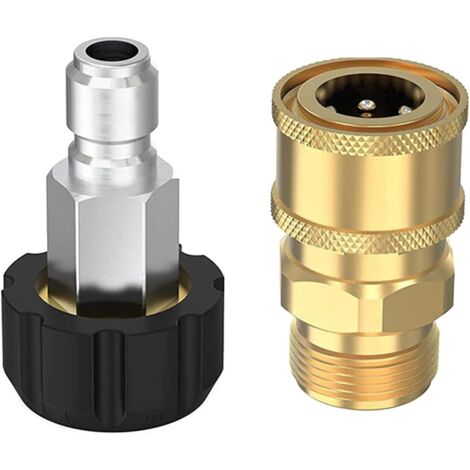 Adaptador roscado para hidrolavadora a accesorios para pistola rociadora de 1/4"