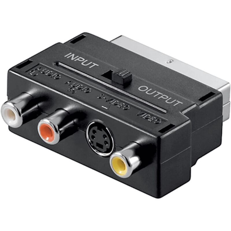 

Adaptador SCART AV conmutable Negro