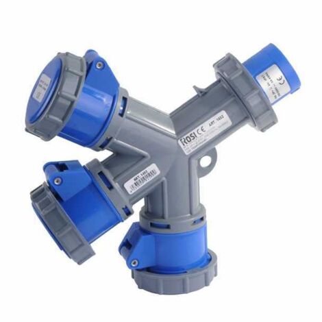 Adaptador Sp Cee 2Pto Pr Cee 3X2Pto Rosa