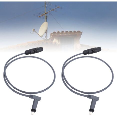 Adaptador SPX a RJ45, conexión estable, resistente al agua y al polvo para uso en interiores y exteriores, PVC robusto, incluye 2 adaptadores y 2 enchufes.