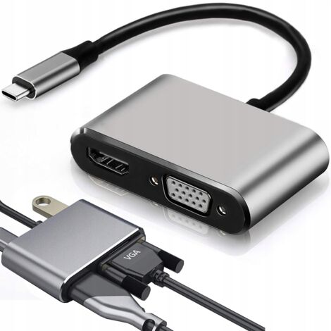 ADAPTADOR TIPO C HDMI VGA USB 3.1 (300)