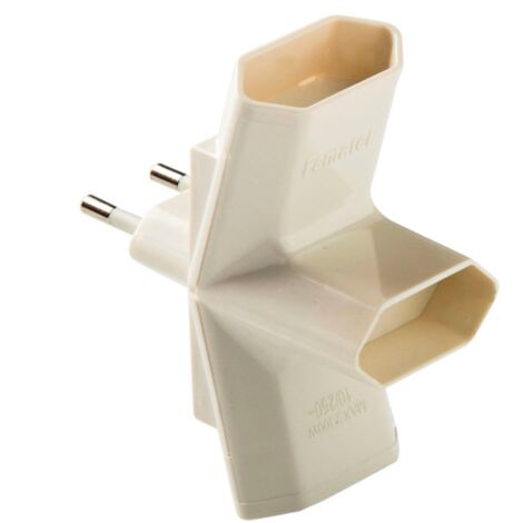 ADAPTADOR TRIPE 10A - 250V DUOLEC - EHLIS