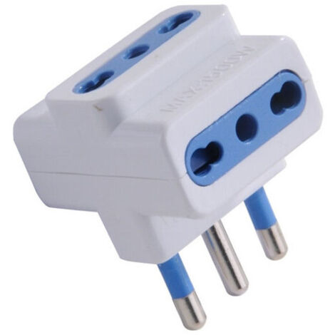 Adaptador triple 16A+T blanco Syntesy 00354