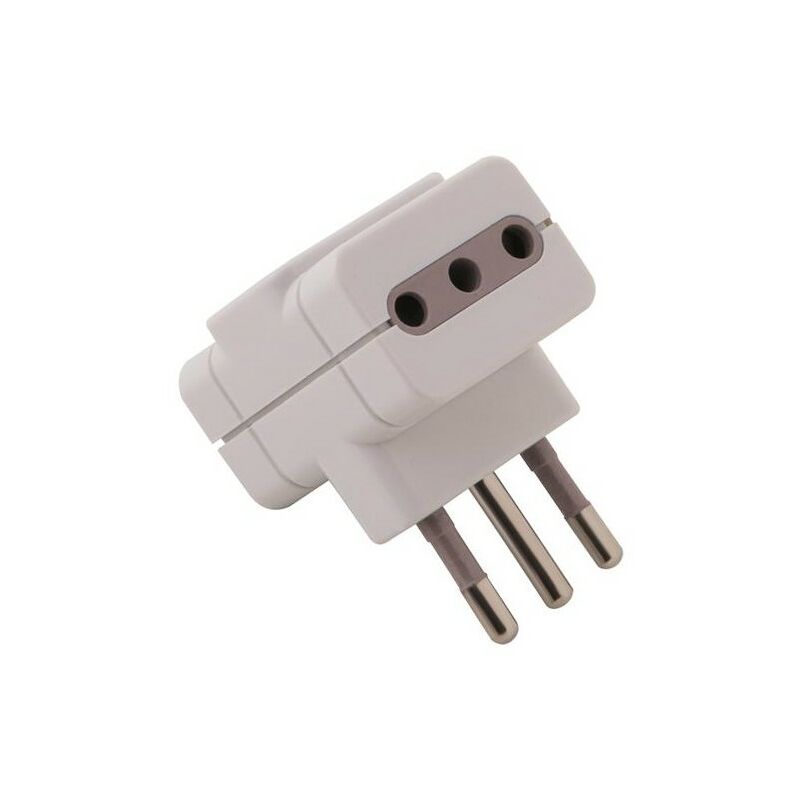 

Adaptador Triple Toma 10A P11 - Enchufe 10A S11 Blanco
