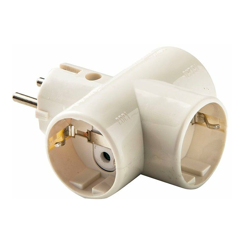 

ADAPTADOR TRIPLE TT CERA.10A-250V - Duolec