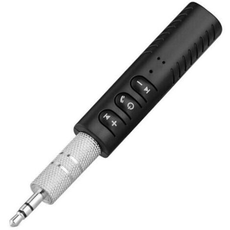 Adaptador universal Bluetooth 5.0 2 en 1 para transmisor/receptor de audio, conector de 3,5 mm para coche, color negro, 1 unidad
