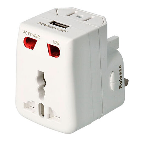 ADAPTADOR UNIVERSAL MULTIPLE RED CON USB