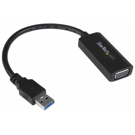 Adaptador USB 3.0 a VGA Startech USB32VGAV Negro