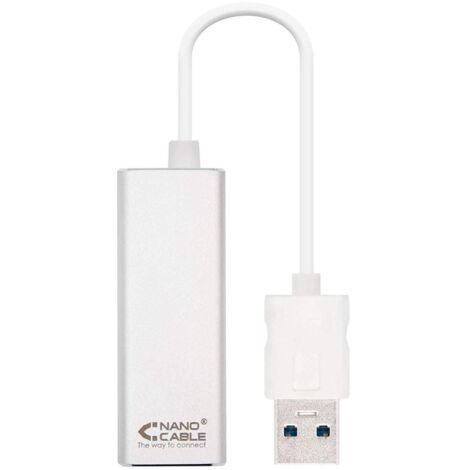 Adaptador USB 3.0 - RJ45 Nanocable 10.03.0401/ 1000Mbps