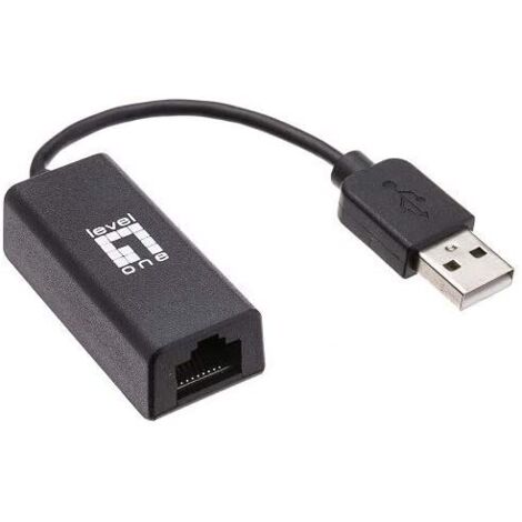 ADAPTADOR USB A ETHERNET 10/100 RJ45 LEVEL ONE USB-0301