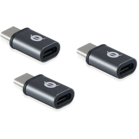 ADAPTADOR USB-C 3.1 MACHO A  MICRO USB HEMBRA  OTG PACK 3 UDS