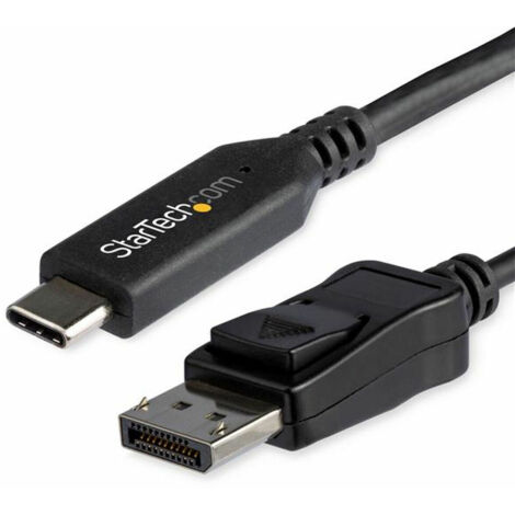 Adaptador USB C a DisplayPort Startech CDP2DP146B 1,8 m Negro