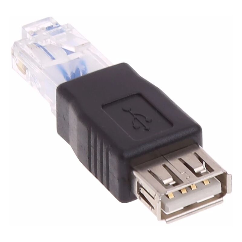 

Adaptador USB hembra a RJ45 macho Negro