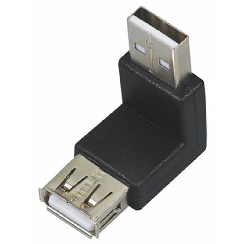 

Adaptador USB macho a USB Hembra angulo 90º