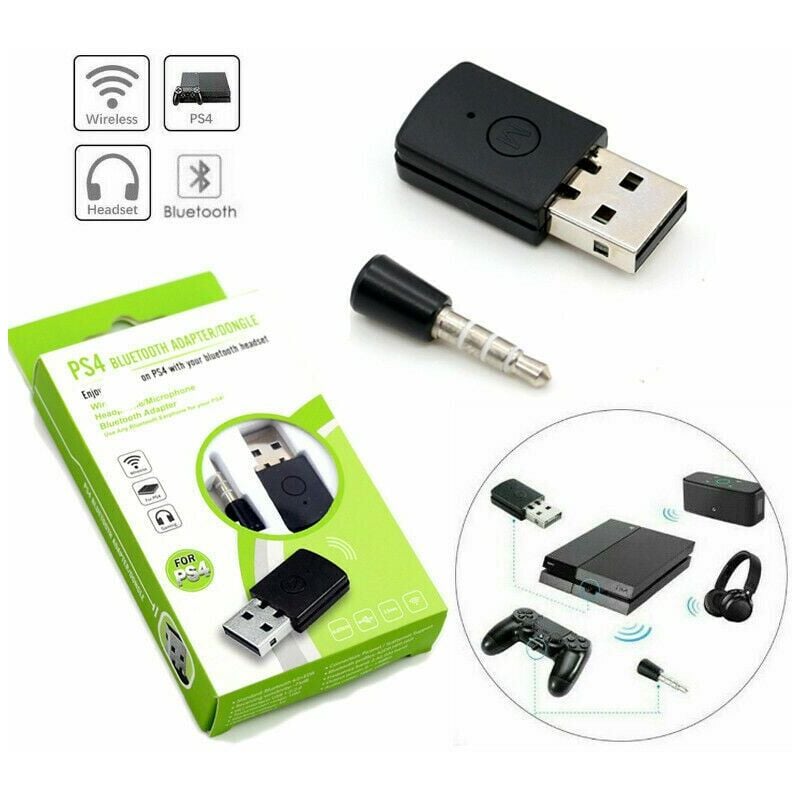 

Adaptador USB Receptor Inalámbrico Bluetooth 4.0 Dongle para PS4 Micrófono de Auriculares