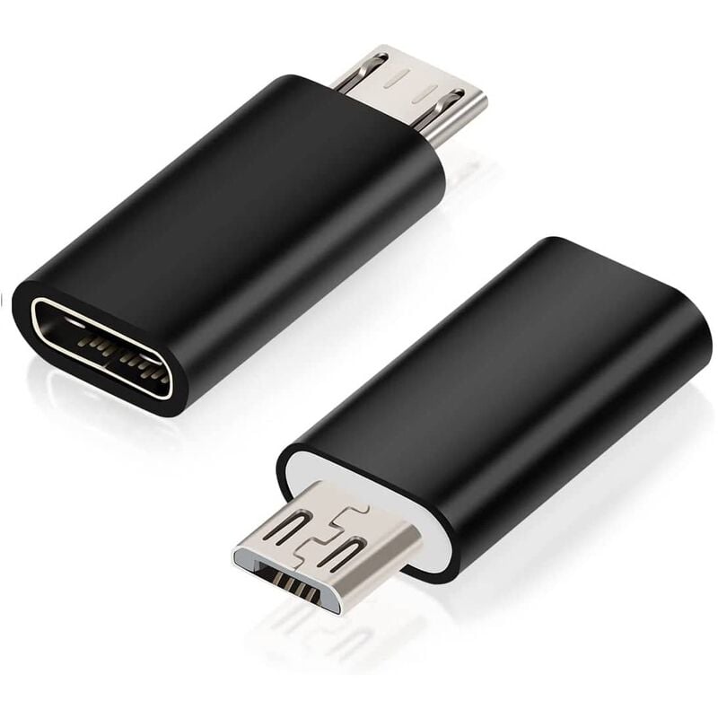 

Adaptador USB tipo C 3.1 hembra a Micro USB macho Negro