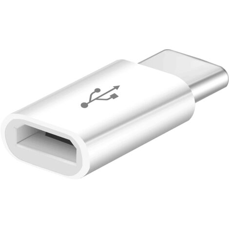 Adaptador USB tipo C 3.1 macho a Micro USB hembra Blanco