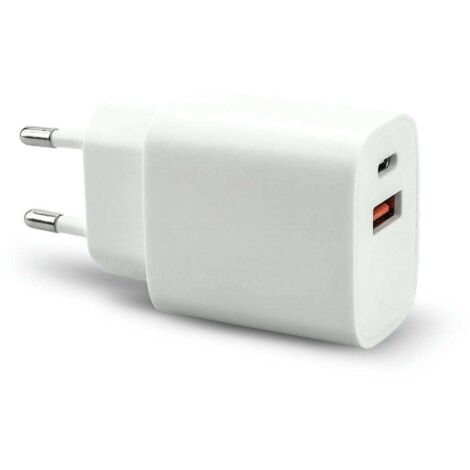 Adaptador USB tipo C + USB 20W
