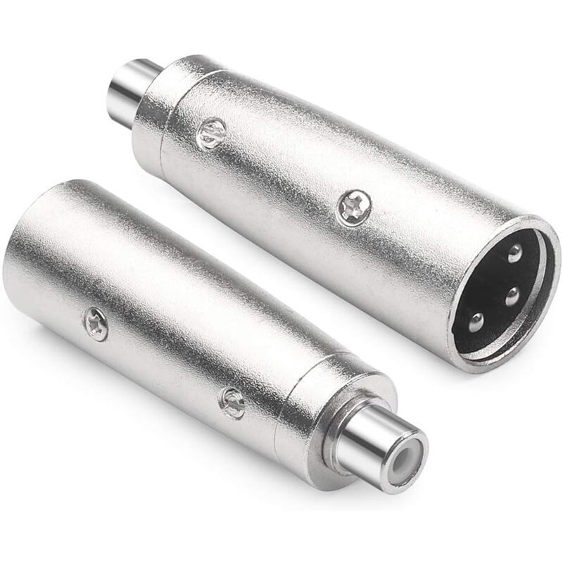 

Adaptador XLR mono 3 pin macho - RCA hembra Gris