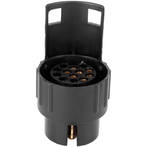 Adaptador y convertidor de enchufe de remolque para barra de remolque de caravana, camión, remolque de 7 a 13 pines de Eosnow