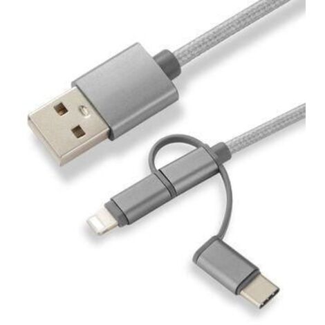 Adaptadores 3 en 1 CoreParts Cable de carga MOBX-ACC-003