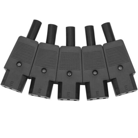 adaptadores de enchufe con conector de cable de alimentación recableable de 3 pines 320 C13
