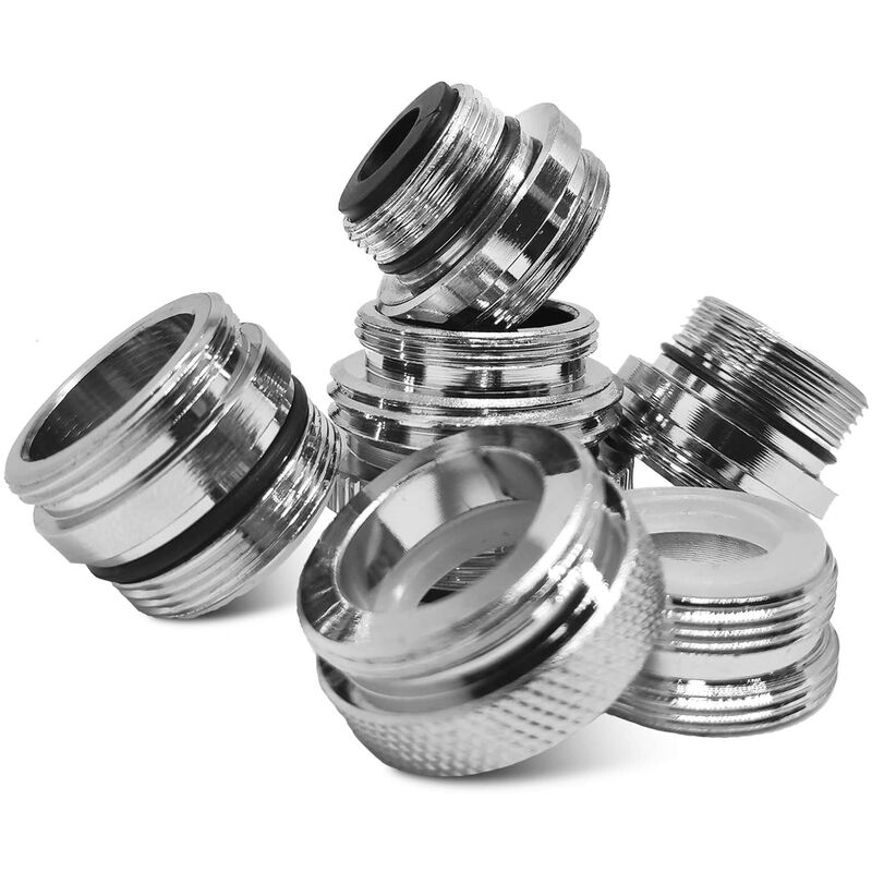 

Adaptadores de grifo de laton de 6 piezas, conector de manguera de jardin