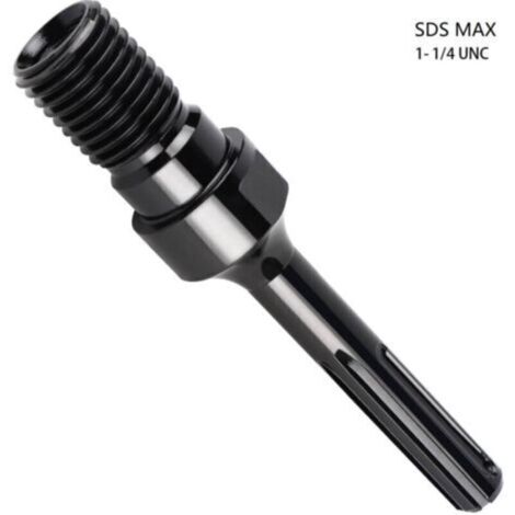Adaptateur 1 1/4" UNC vers SDS Max pour foret diamanté 190 mm, foret à carotter, scie cloche pour foret à carotter