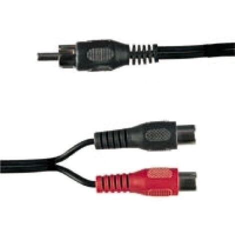 Adaptateur 1 RCA male - 2x RCA femelle - 15cm - pour Subwoofer