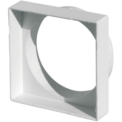Adaptateur 101 x 101 mm pour grille d'air sur tube Ø100 mm - First Plast