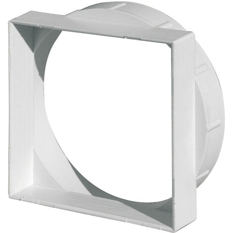 Adaptateur 101 x 101 mm pour grille d'air sur tube Ø125 mm - First Plast