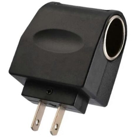 Adaptateur 110-220V AC vers 12V DC, convertisseur allume-cigare voiture, fiche US, efficace, brancher et utiliser, pour accessoires auto et camping.