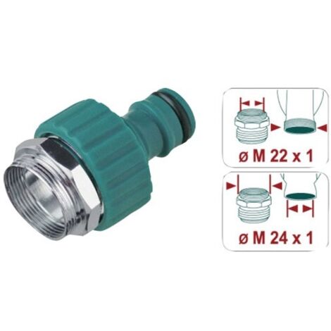 Adaptateur 20x27 robinet M22/1 fem-M24/1 mâle