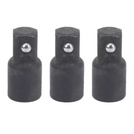 Adaptateur 3/8 à 1/2, Adaptateur de Douille 3 Pièces, Outil de Conversion de clé à Cliquet en Acier à Haute Teneur en Carbone, Intégralement formé, Utilisation Industrielle, Jeux.