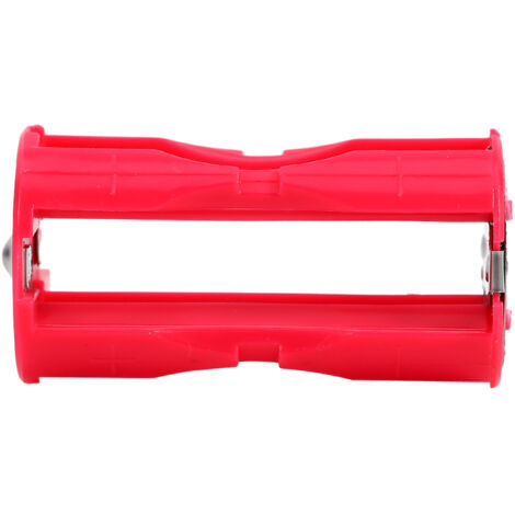 Adaptateur 4 piles AAA en C, boîtier parallèle rouge portable pour 4AAA