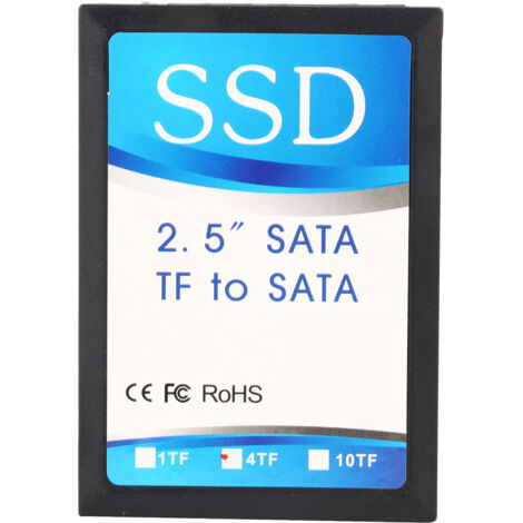 Adaptateur 4x Carte Mémoire vers SATA pour Disque Dur / SSD
