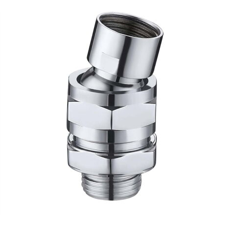Adaptateur à rotule pivotante pour pommeau de douche - laiton réglable - AquaForge