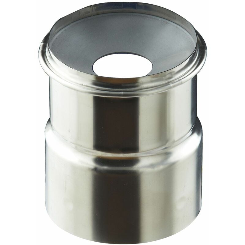 Adaptateur air étanche à membrane conduit flexible - pgi pour poêles à Pellets - Couleur : inox
