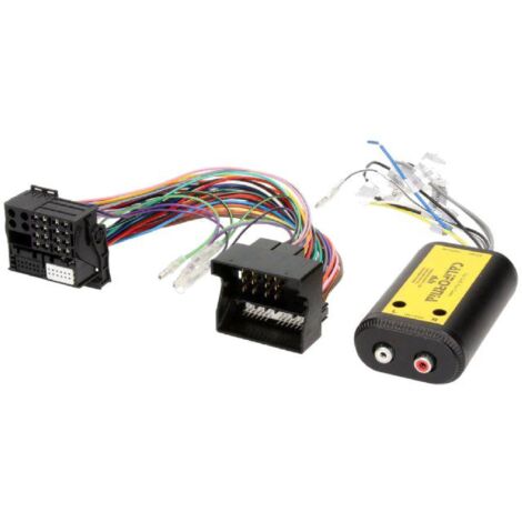 Adaptateur ajout ampli sur systeme origine - Fakra 2 canaux et Remote compatible avec BMW Ford Mercedes Seat Skoda VW