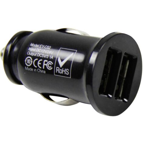Adaptateur allume cigare 2 ports USB 12/24V D32962