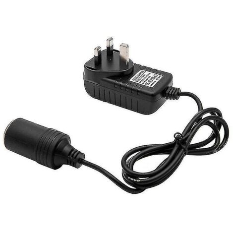 Adaptateur allume-cigare portable 220 V vers 12 V pour voiture - Prise britannique