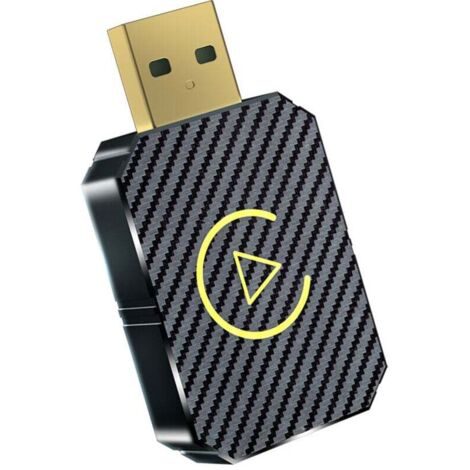 Adaptateur Android Auto sans Fil & Carplay sans Fil, 2 en 1 Pour Adaptateur Sans fil Car play Voiture et Android Auto, Compatible avec Les Voitures à partir de 2016 et Phone iOS 10+,Android 11+，Or