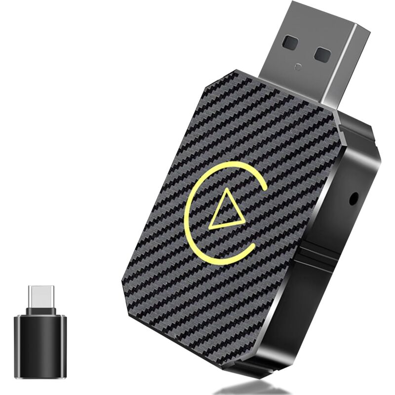 Adaptateur Android Auto sans Fil & Carplay sans Fil, 2 en 1 Pour Adaptateur Sans fil Car play Voiture et Android Auto, Compatible avec Les Voitures à